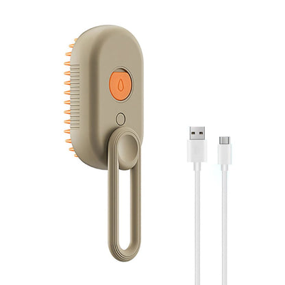 3-in-1 Steamy Pet Grooming Brush | Electric Steam Comb for Cats & Dogs