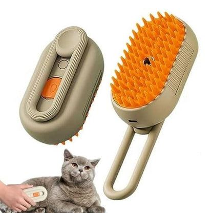 3-in-1 Steamy Pet Grooming Brush | Electric Steam Comb for Cats & Dogs