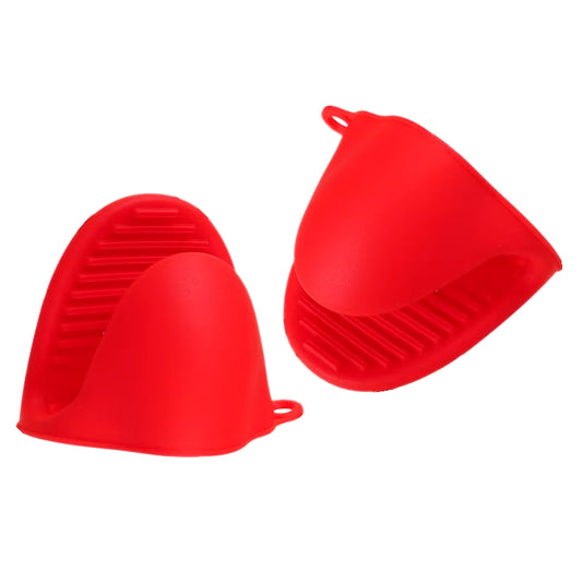 2Pcs Oven Mitts Silicone Heat Resistant Pinch Mitts anti Scalding Non Slip Gloves Clips Pot Holder Cooking Baking Oven Mitts