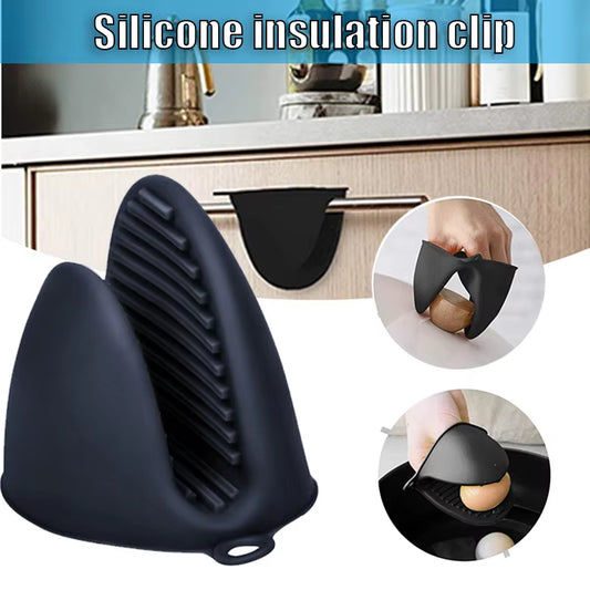 2Pcs Oven Mitts Silicone Heat Resistant Pinch Mitts anti Scalding Non Slip Gloves Clips Pot Holder Cooking Baking Oven Mitts